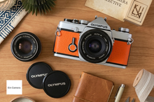 画像をギャラリービューアに読み込む, お客様オーダー 【テラコッタオレンジ🍊】 OLYMPUS OM-1 28mmF3.5 & 50mmF1.8 2レンズセット【完動品/美品】