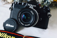 画像をギャラリービューアに読み込む, Nikon FE & Ai35mm F2.8 ブラックボディ🐦⬛【完動品】状態◎明るいレンズ付き❗️
