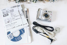 画像をギャラリービューアに読み込む, 📸 Canon PowerShot A530|レトロかわいいシルバーボディ✨単三電池対応&ファインダー付き・すぐ使えるフルセット🎁