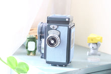 画像をギャラリービューアに読み込む, Rolleiflex Baby 4×4 革張り替えオーダー品【正面ブルー/他5面スカイブルー】※カメラお預かり制作