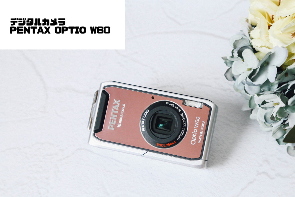 PENTAX Optio W60 ピンク【完動品】【貴重❗️】▪️オールドコンデジ