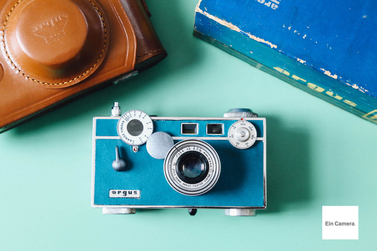 Argus C3 ロビンエッグブルー🤖【完動品✨/アメリカ製ヴィンテージ