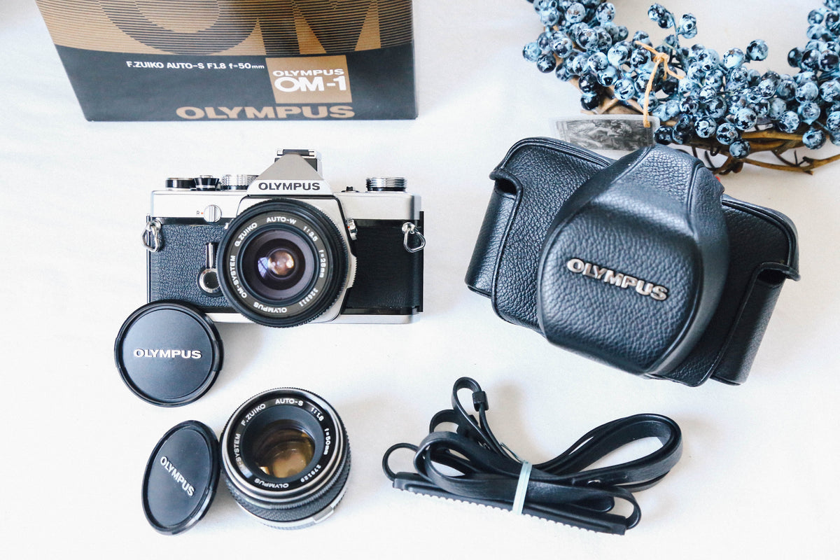 OLYMPUS OM-1 28mmF3.5 & 50mmF1.8 2レンズセット【完動品/美品