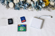 画像をギャラリービューアに読み込む, デジカメの写真データをスマホ・iPhoneに直接転送するアダプター【新品】色々種類あり❗️SDカード・XDカード・CFカード・メモリースティック・MicroSDカード等対応あり❗️