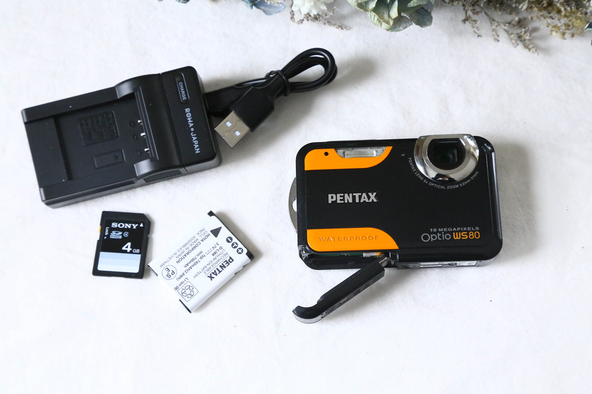 PENTAX ペンタックス オールドデジカメOptio WS80 Amazon | PENTAX デジタルカメラ Optio WS80 1000万画素 光学5倍