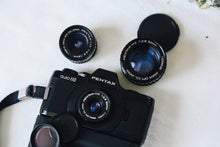 Load image into Gallery viewer, 📸 PENTAX Auto110 レンズ3本付きセット❗️  110フィルム対応・超小型一眼レフ・明るい単焦点レンズ付き✨