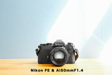 画像をギャラリービューアに読み込む, Nikon FE(BK)【完動品】人気No.1❗️王道の明るいレンズ付き❗️