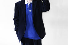 画像をギャラリービューアに読み込む, Canterbury OLYMPUS カンタベリー オリンパス 長袖 ラガーシャツ ポロシャツ ブルー 古着