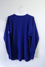 画像をギャラリービューアに読み込む, Canterbury OLYMPUS カンタベリー オリンパス 長袖 ラガーシャツ ポロシャツ ブルー 古着