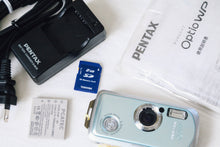 画像をギャラリービューアに読み込む, PENTAX Optio WP ブルー【完動品】【希少✨】【防水・防塵☔️】水深1.5mまでOK!▪️オールドコンデジ▪️デジタルカメラ