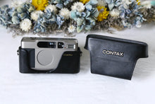 Load image into Gallery viewer, CONTAX T2 【完動品】【美品❗️】純正ハードケース&データ(日付)バック(裏蓋)付き