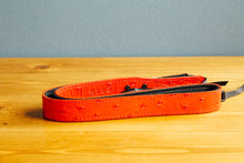 画像をギャラリービューアに読み込む, ZKIN 赤レザーストラップ