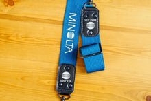 画像をギャラリービューアに読み込む, Minolta ブルーストラップ ロゴホワイト ヴィンテージ