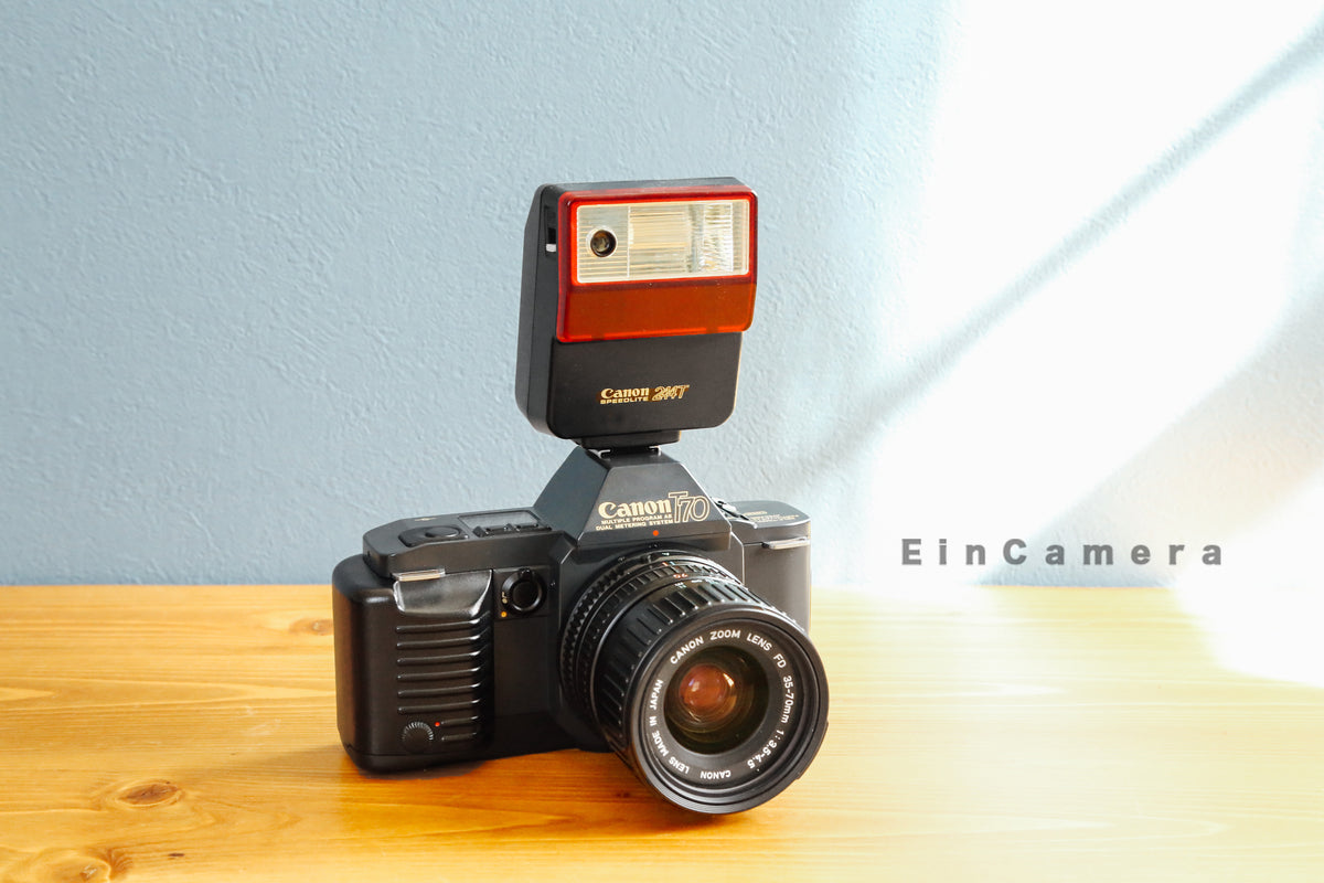 フィルムカメラ Canon T70 レンズ2本 フィルム電池付き 完動品】Canon T70 – Ein Camera