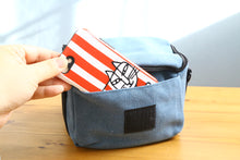 画像をギャラリービューアに読み込む, お洒落なカメラバッグ ブルー【新品】