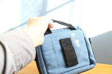 画像をギャラリービューアに読み込む, お洒落なカメラバッグ ブルー【新品】