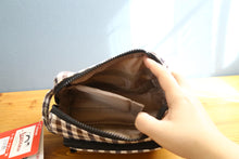 画像をギャラリービューアに読み込む, ヌーボナタリー ボーダーネイビー カメラポーチ【新品】選べる2色