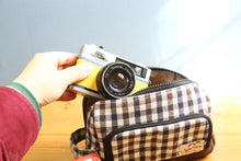 画像をギャラリービューアに読み込む, ヌーボナタリー ボーダーネイビー カメラポーチ【新品】選べる2色