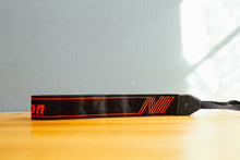 Load image into Gallery viewer, Nikon Strap Black x Red Vintage