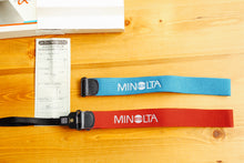 Load image into Gallery viewer, Super rare❗️Minolta two-color strap blue x red unused item limited to 3 pieces❗️