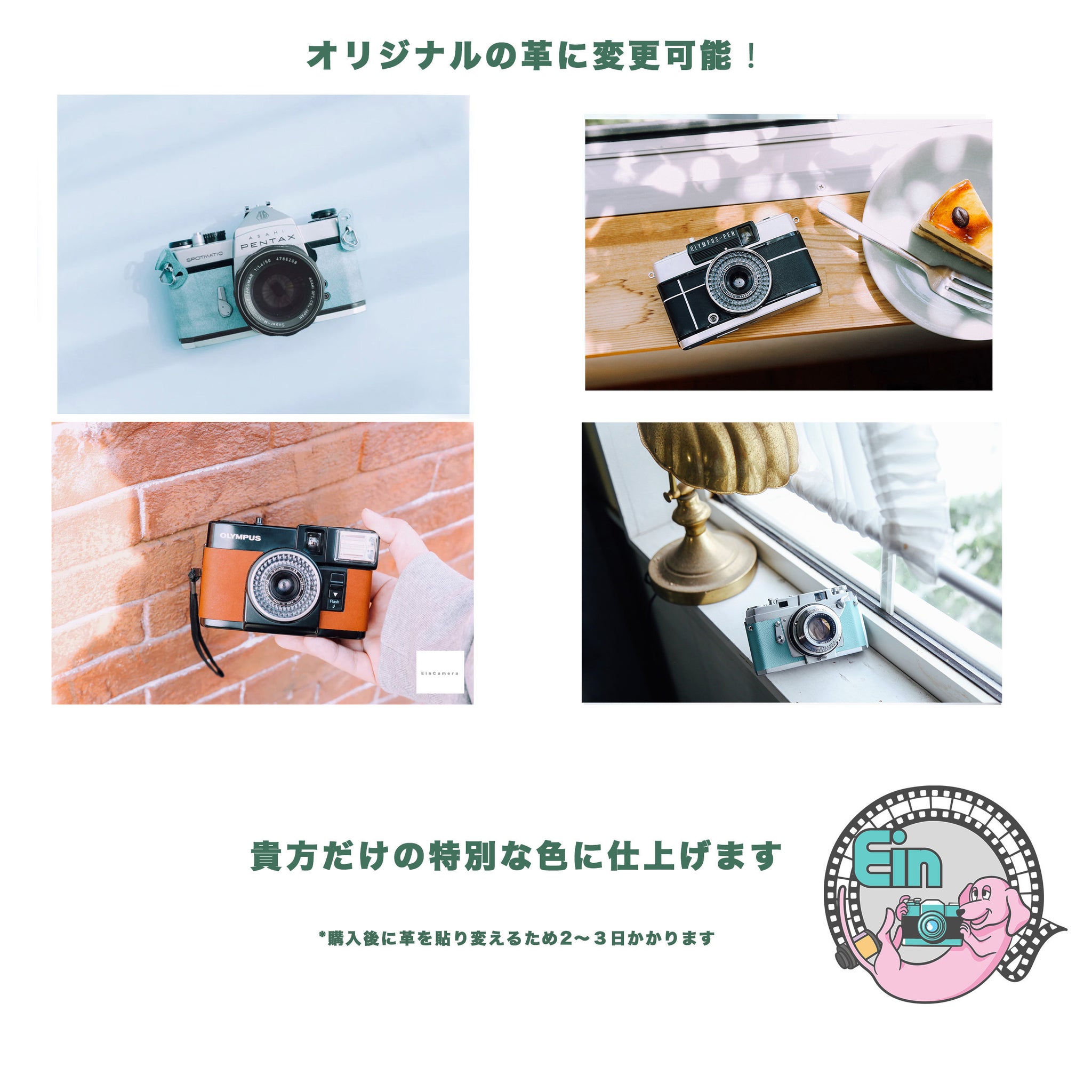 OLYMPUS PEN EE-3【完動品】ハーフカメラ・張り革変更オプション