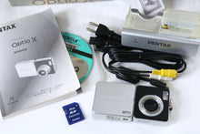 Load image into Gallery viewer, 希少❗️PENTAX OPTIO X 📷❗️画面が動く！近未来的なデザイン✨極上美品・CCD搭載・完動品【オールドデジカメ】
