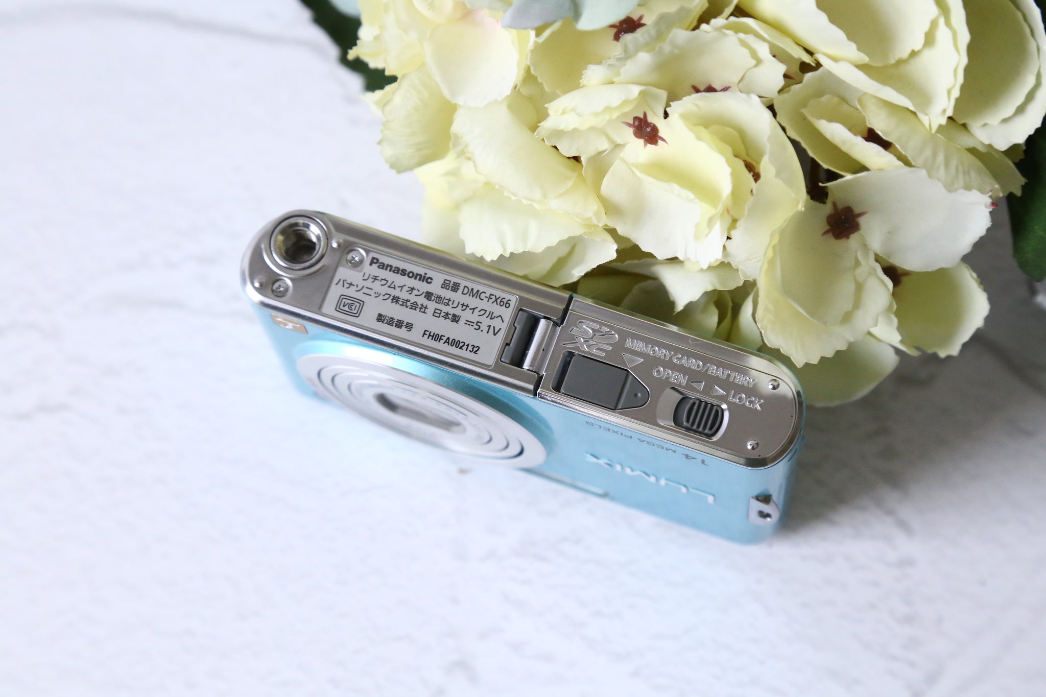 Panasonic LUMIX DMC-FX66 フローラルブルー【完動品】【実写