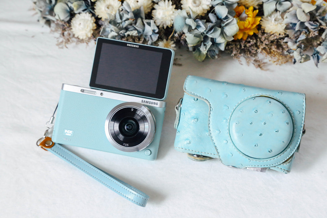 Samsung NX mini ミントブルー｜広角単焦点・Wi-Fi搭載・自撮りOKの軽量ミラーレス【美品・即撮影OK】