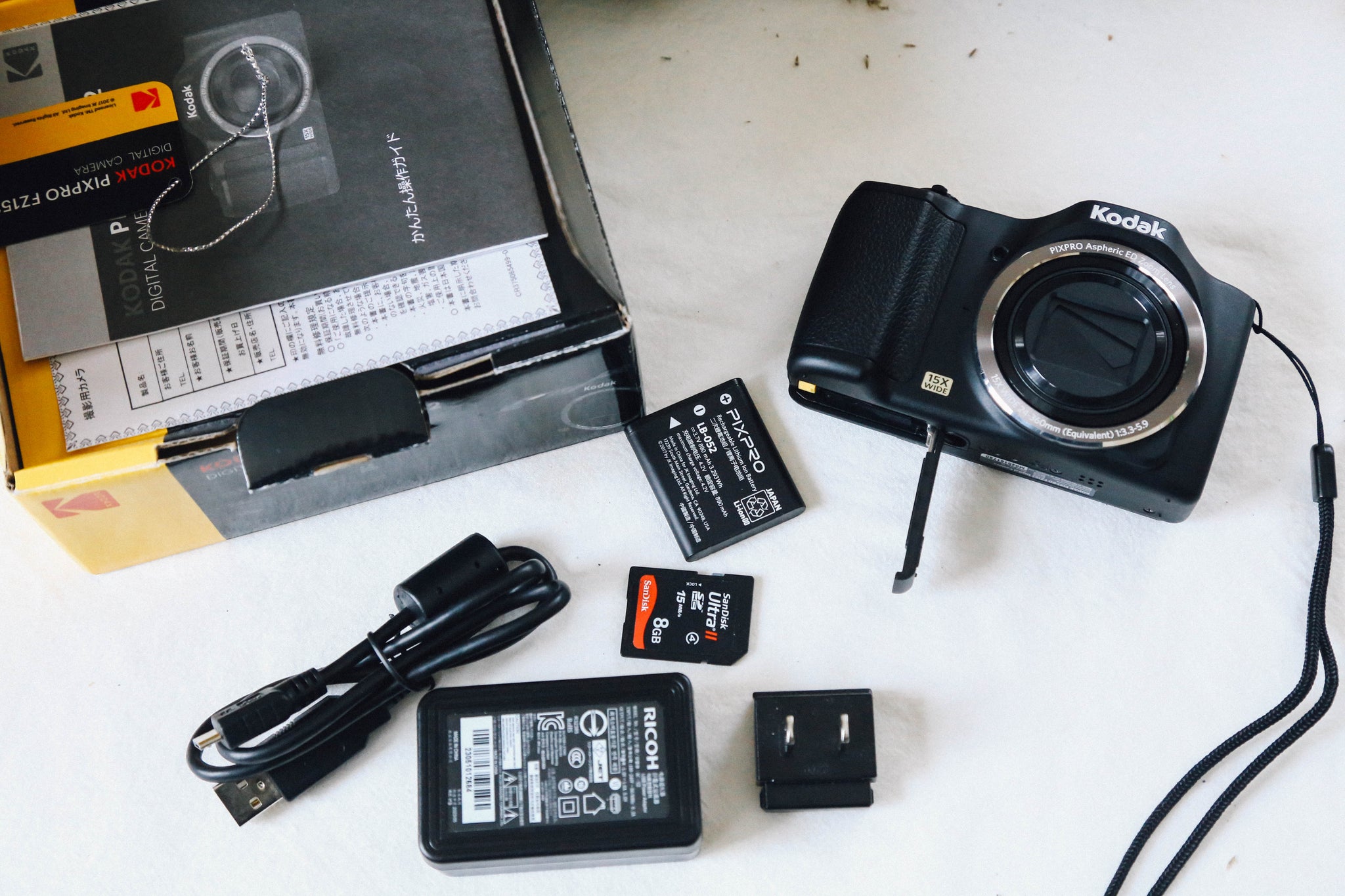 美品・すぐ使えるセット】Kodak PIXPRO FZ152 ブラック｜SDカード