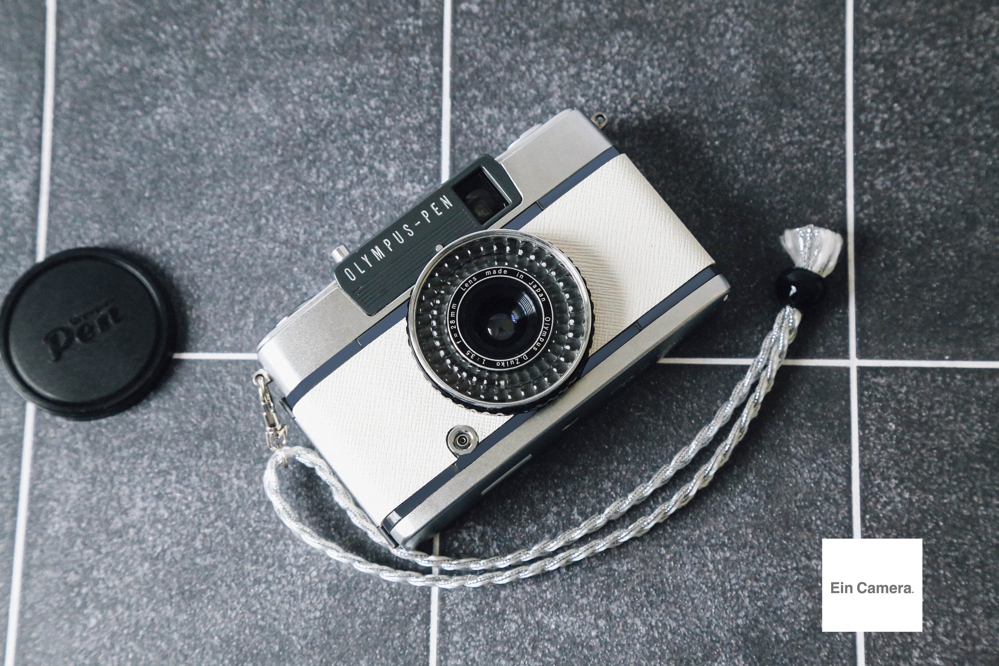 OLYMPUS PEN EE-2 ホワイトxブルーグレー🤍🩶【完動品】ハーフカメラ – Ein Camera