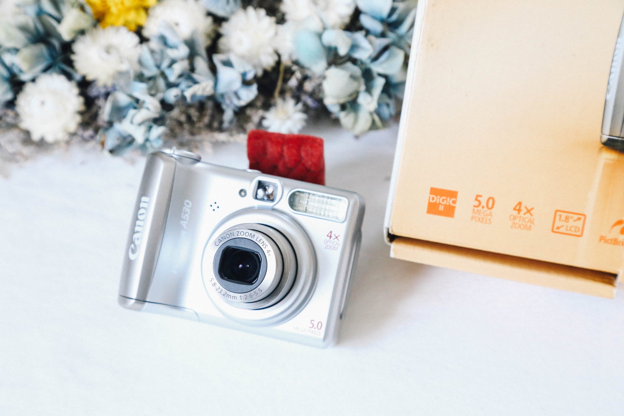 【激安アウトレット!】 📸 A530｜レトロかわいいシルバーボディ✨単三 PowerShot Canon デジタルカメラ