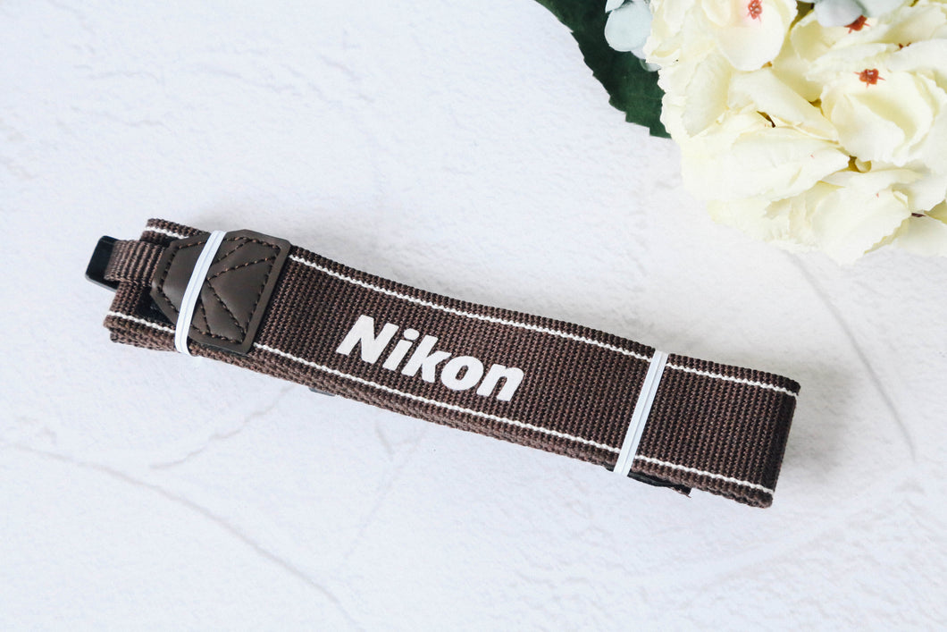 Nikon ブラウンストラップ🌰【美品✨】ヴィンテージストラップ