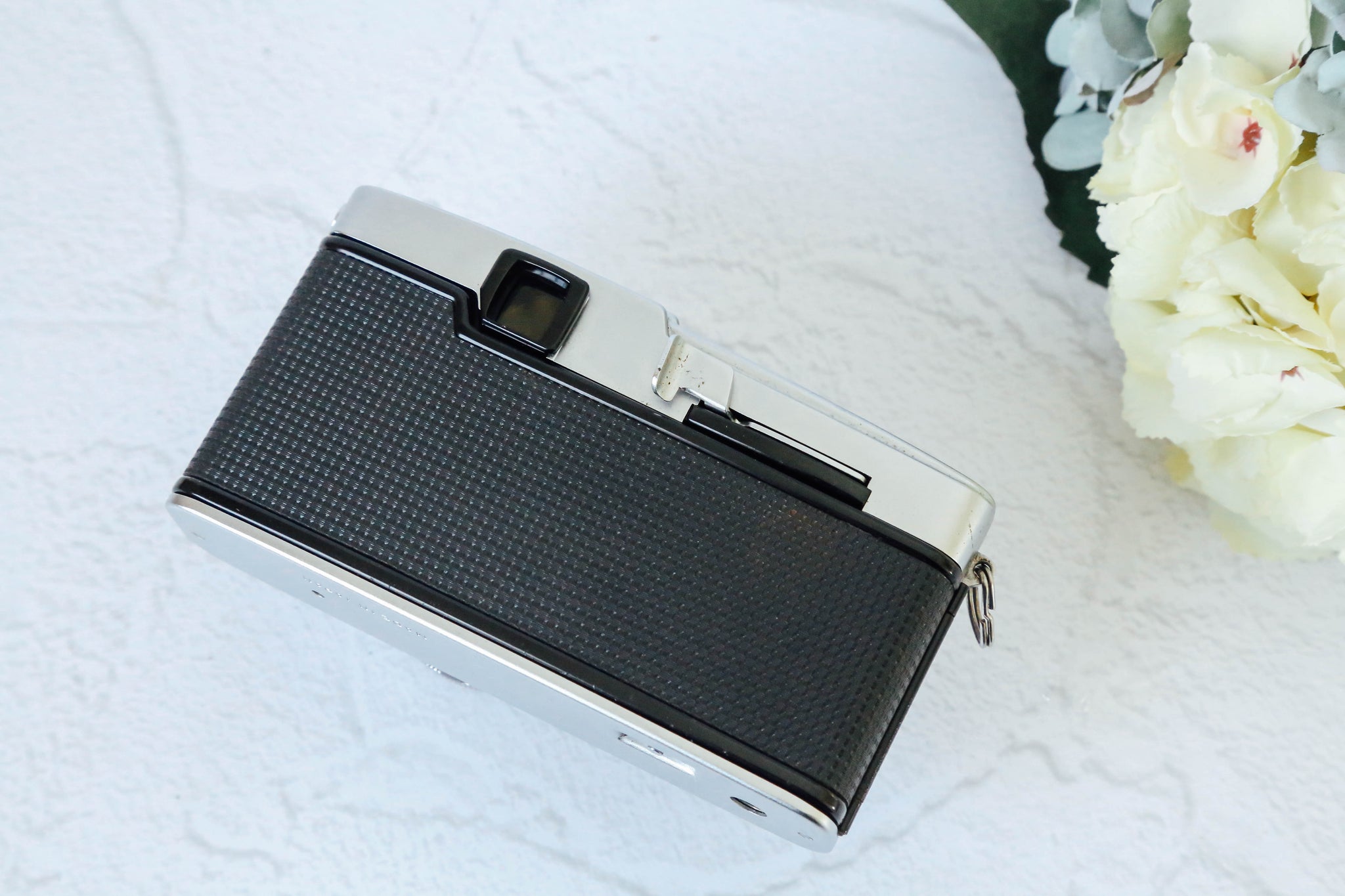 OLYMPUS PEN F 珍しい赤文字の花柄【完動品】【希少】一眼レフハーフ