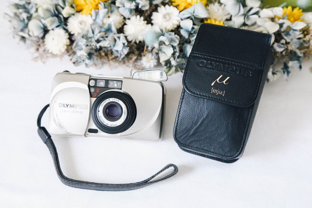 【完動品・貴重なハードケース付き✨】OLYMPUS μ[mju:] ZOOM140 全自動フィルムカメラ🔰