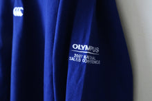 画像をギャラリービューアに読み込む, OLYMPUS ポロシャツ📸ヴィンテージ✨ブルー×ホワイト襟◎ジャケットコーデにも
