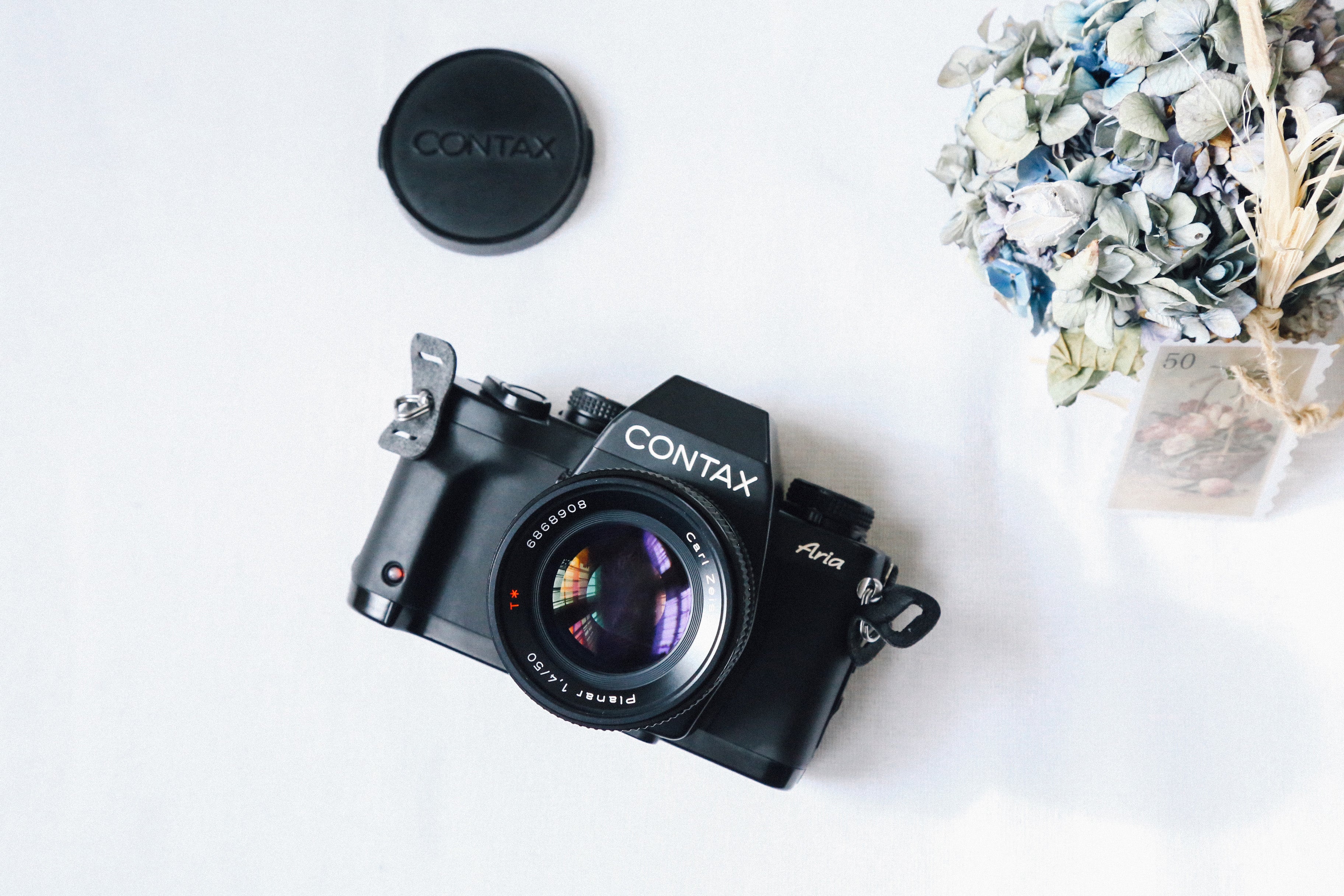 CONTAX Aria（動作確認済） CONTAX Aria & Planar50mmF1.4MMJ【完動品】修理サービス点検