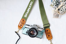 Load image into Gallery viewer, OLYMPUS Strap Olive [Rare❗️] [Good condition✨] Vintage
