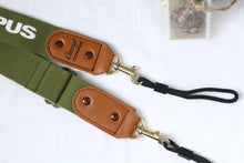 Load image into Gallery viewer, OLYMPUS Strap Olive [Rare❗️] [Good condition✨] Vintage
