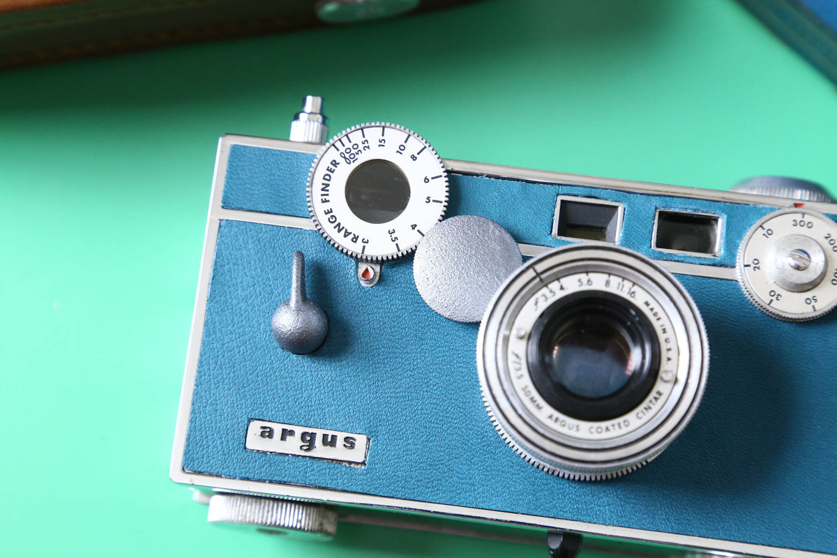 Argus C3 ロビンエッグブルー🤖【完動品✨/アメリカ製ヴィンテージ