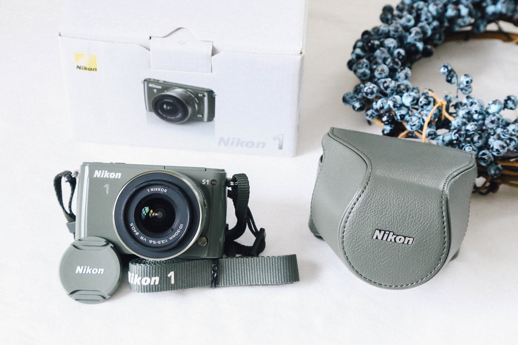 Nikon 1 S1 カーキ ズームレンズキット【完動品✨/希少カラー