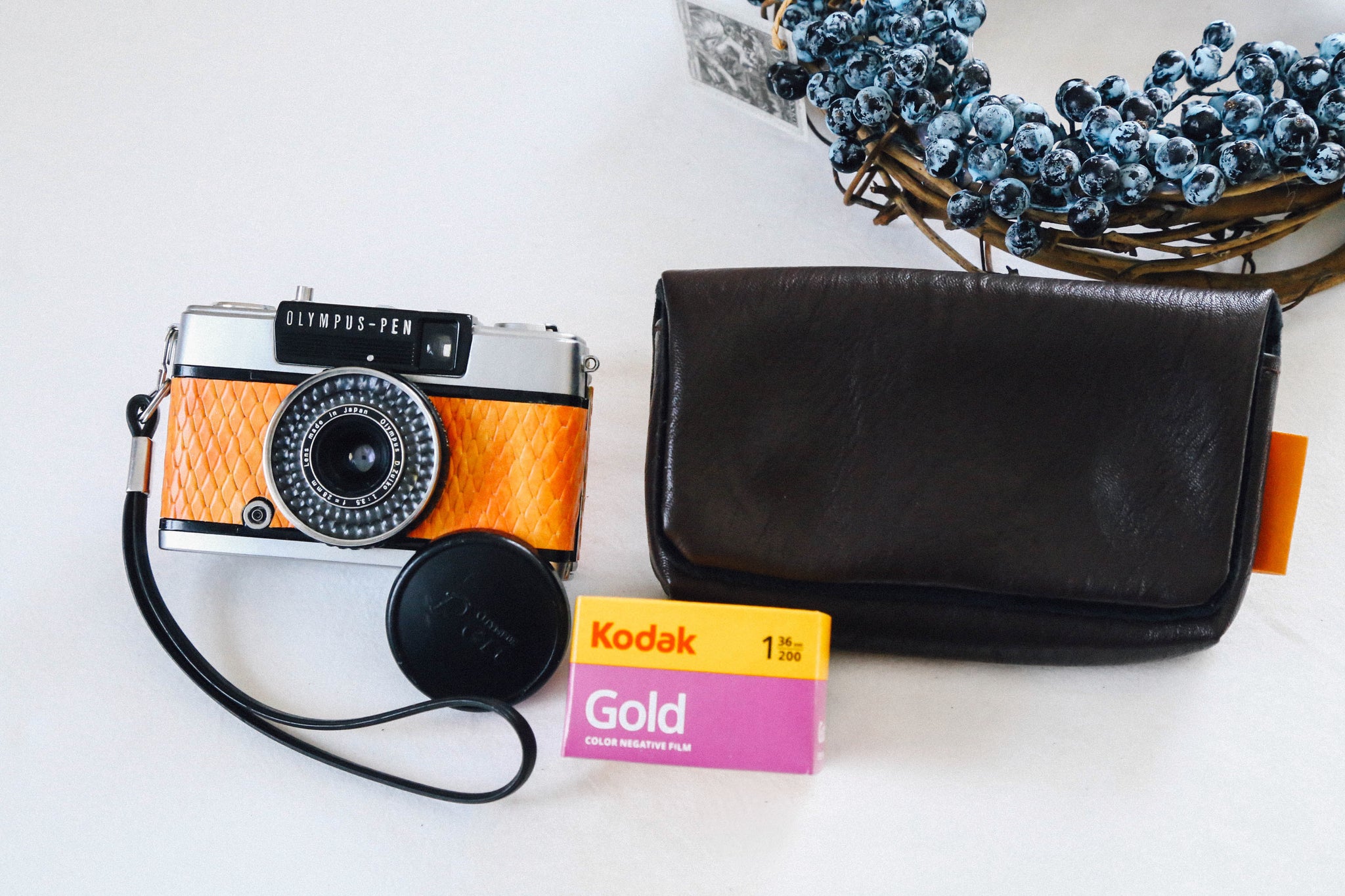 OLYMPUS PEN EE-3 はちみつ鱗🍯🐟【完動品】▪️オリジナル革張り替え