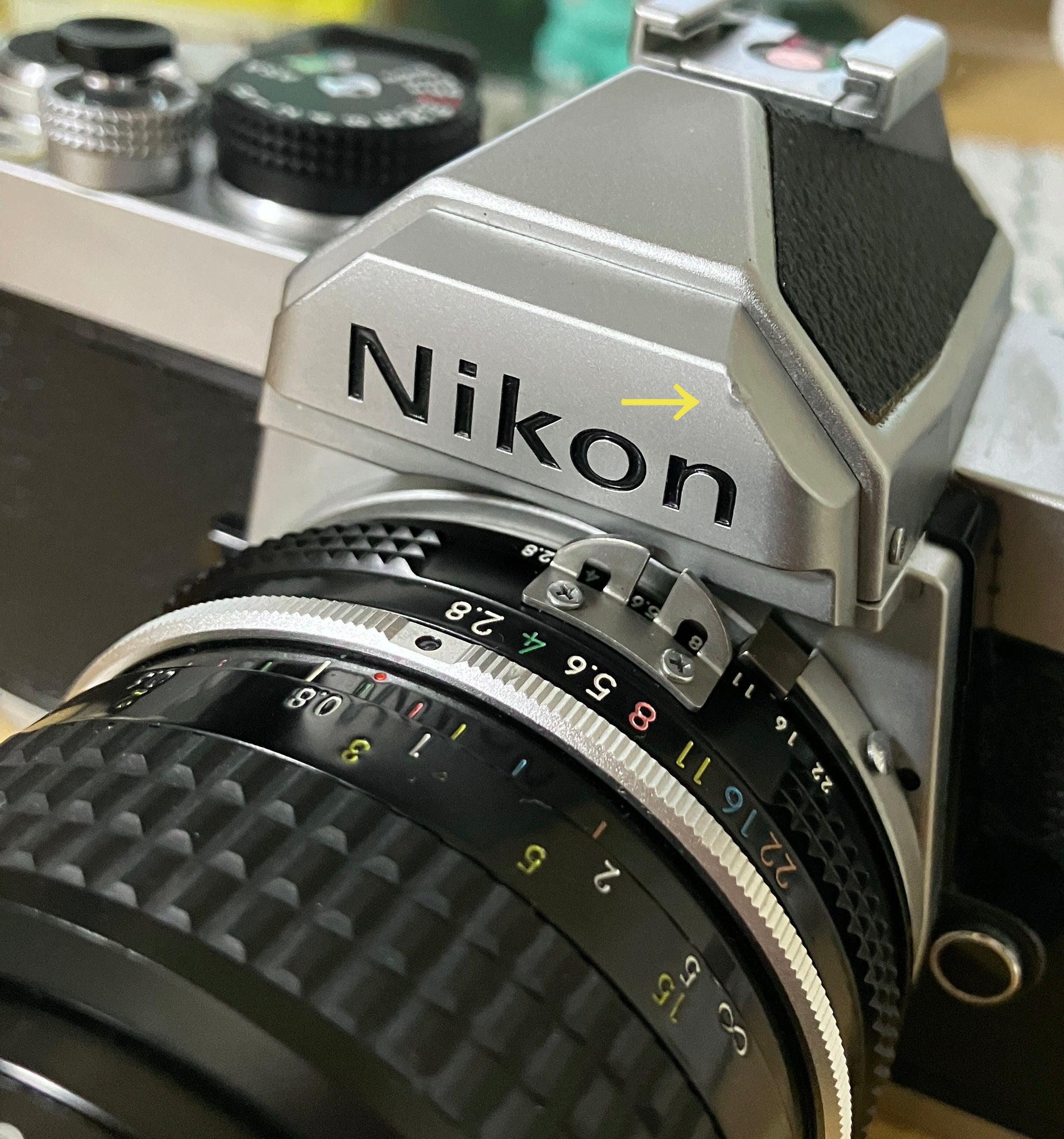 Nikon FM 一眼レフカメラ Nikon FM(SV)【完動品】【希少】状態◎ 明るい単焦点レンズ付き