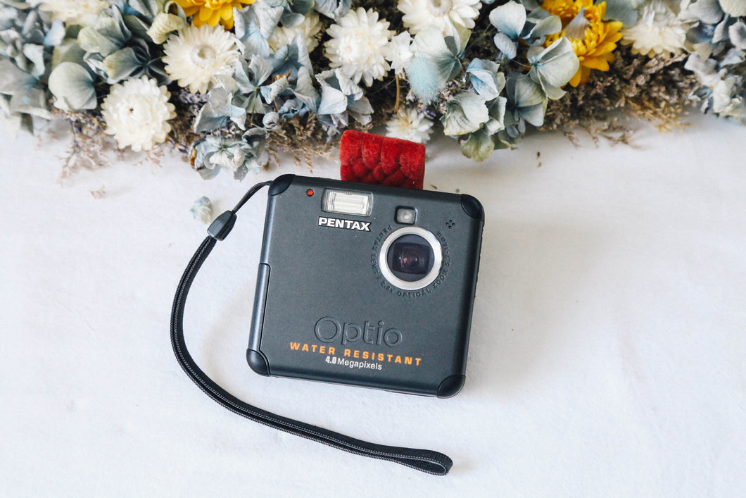 PENTAX Optio 43WR 🌊 ほぼ水中カメラ🐠 CCDセンサー搭載 オールドコンデジ 単三電池対応🔋