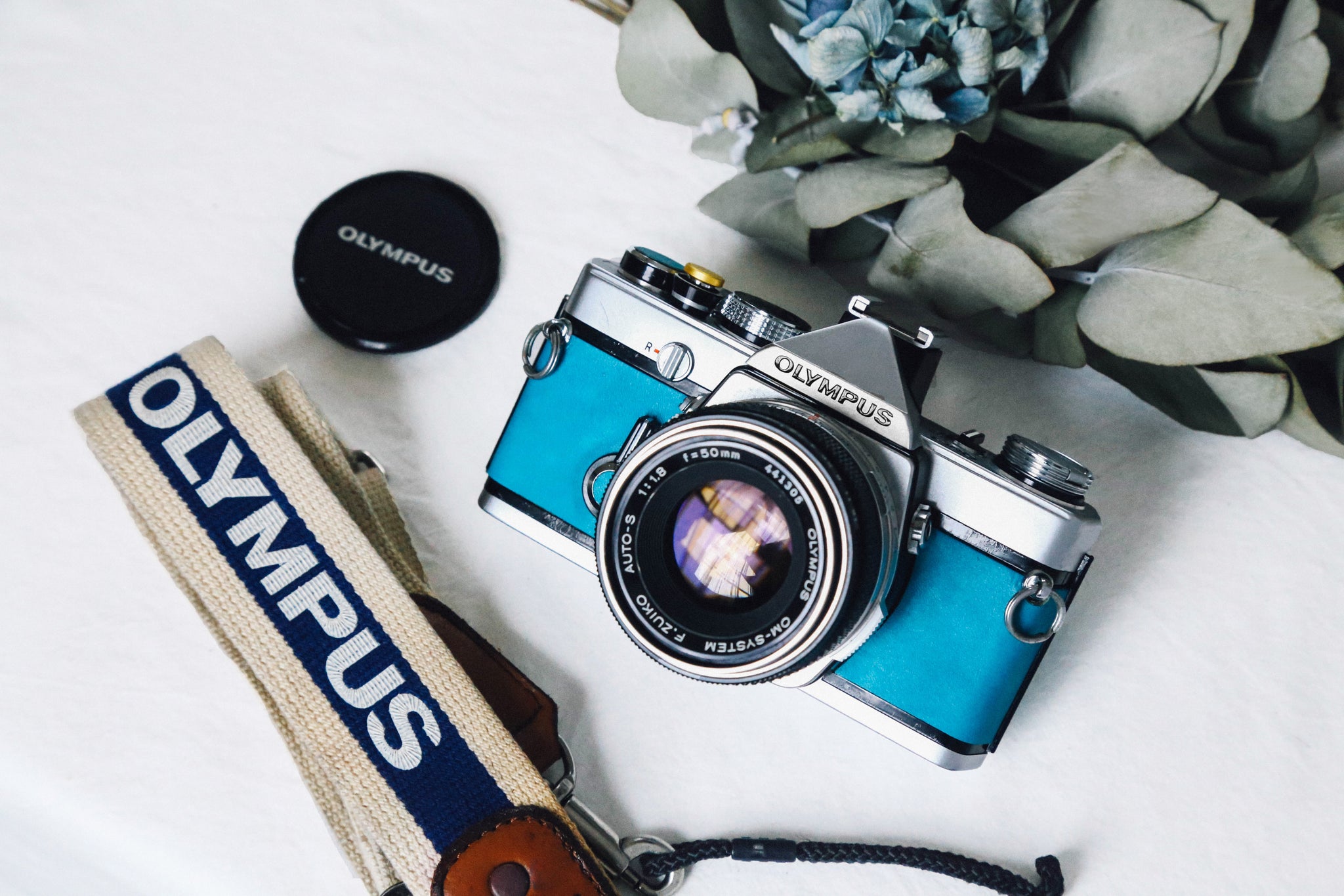 OLYMPUS OM-1 & 50mmF1.8 マットブルー🐬🌊【完動品】状態◎ – Ein Camera