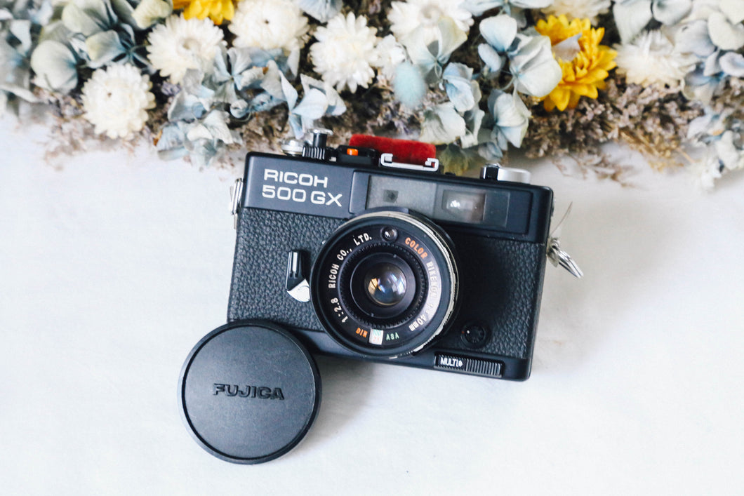 RICOH 500GX ブラックボディ🐦‍⬛ 激レア❗️【完動品】マニュアル&オート両方操作可能！