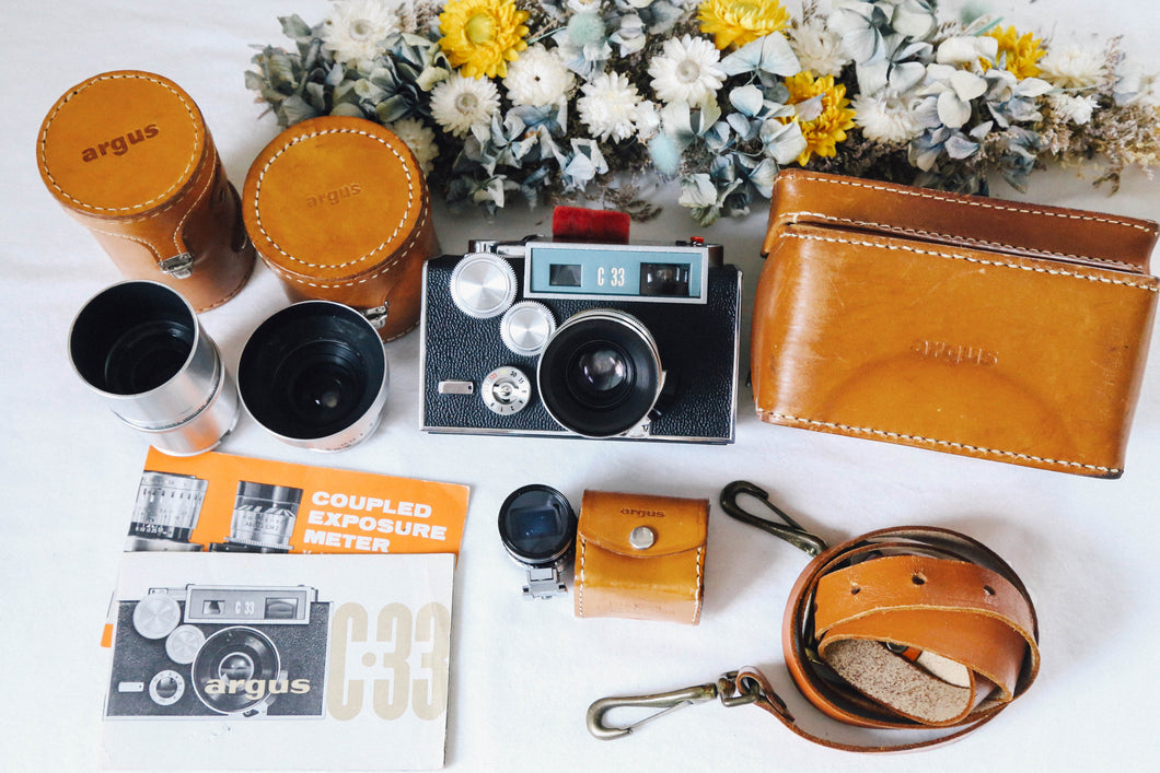 Argus C33 最終型【超希少❗️ 完動品】実写済み✨アメリカのレンジファインダーカメラ🇺🇸🗽
