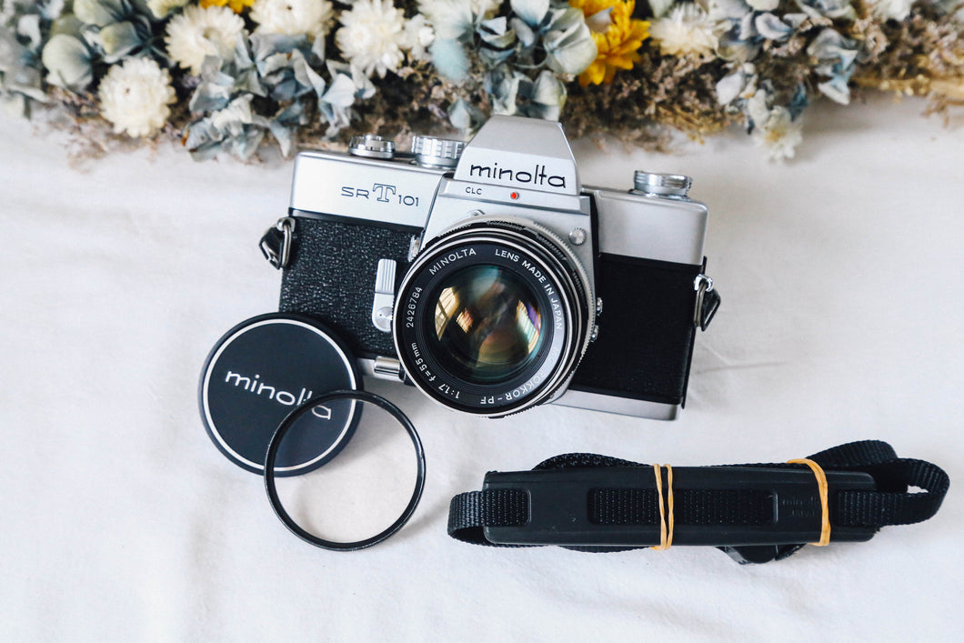 ✨世界中で愛された名機 📸 Minolta SRT101 & 55mmF1.7✨(SV)【完動品】