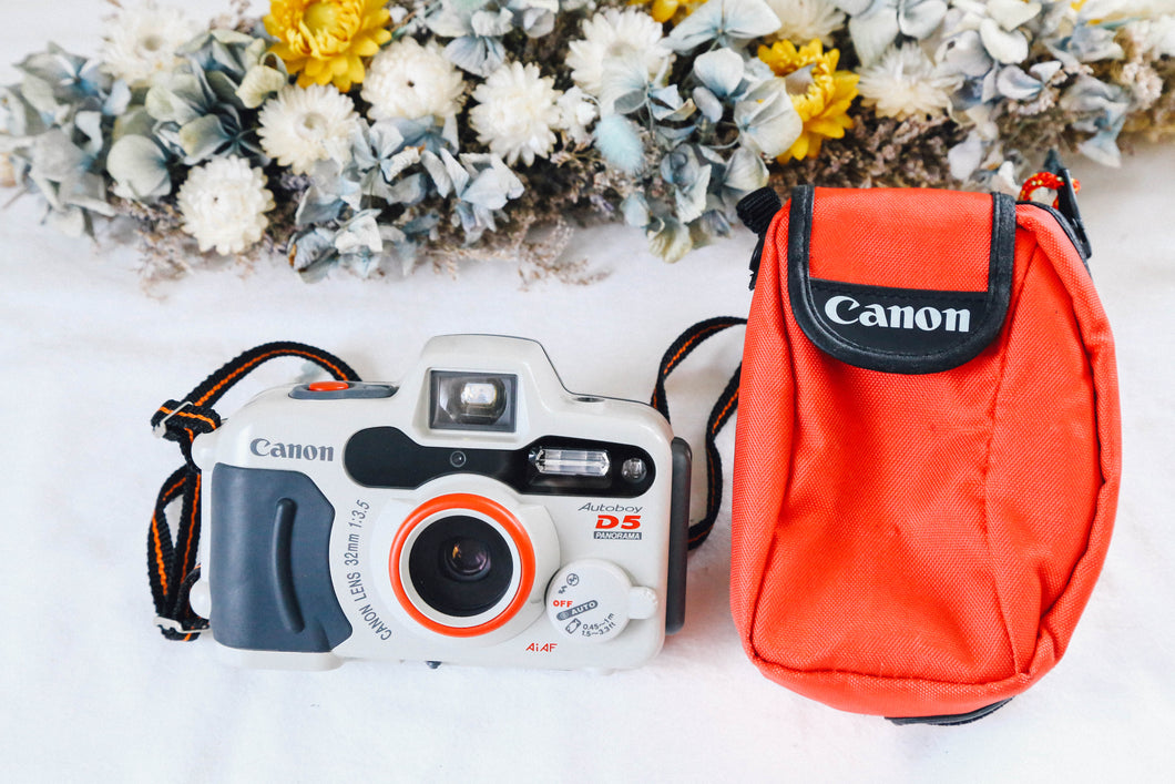 Canon Autoboy D5 📸🎞️ 水中も陸上もOKな全天候型コンパクトフィルムカメラ🏄‍♂️🌊【完動品】状態◎