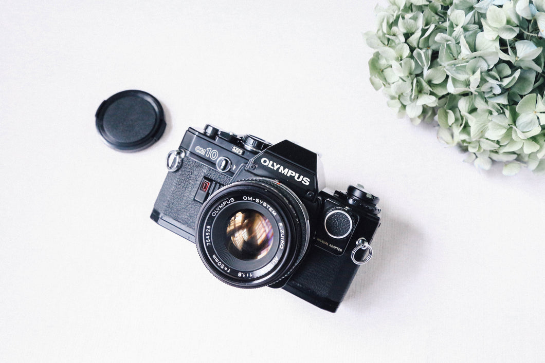 OLYMPUS OM-10 (BK) [Finally working item] Recommended for first-time SLR cameras