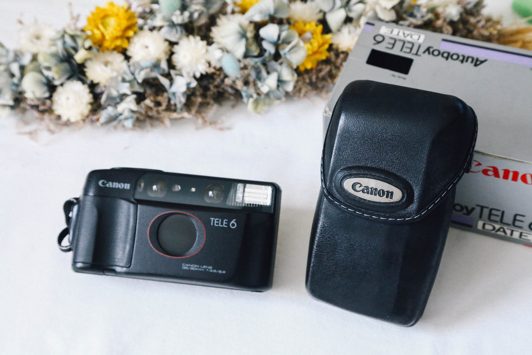 Canon Autoboy TELE6【完動品】最初に通常35mmとハーフ切り替えできるカメラ【美品❗️】